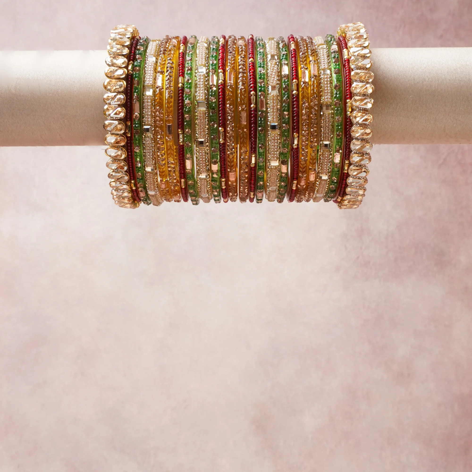 A commanding Multi colour anchors this beautiful set, enriched with accents of Champagne, Gold that add depth and dimension.

Featuring a striking composition of metal, glass, crystal, this set carries intricate craftsmanship and strong presence. Grand in form, it is created for moments that deserve to be marked.